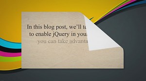 How To Enable Jquery
