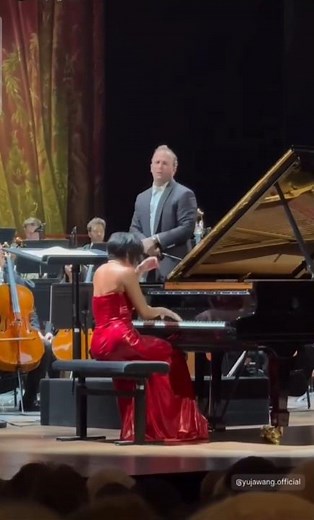 Yuja Wang & ALL the DRAMA feat. Red Leather Dress💃✨️ #piano #steinway #classic #music #virtuoso