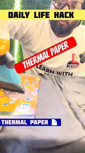 thermal paper | daily life hacks #magic #physics #facts #viral
