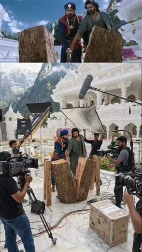 Bahubali 2 ka shooting behind scenes #bahubali #song #viralshort #bahubali2 #movies #shootingplace