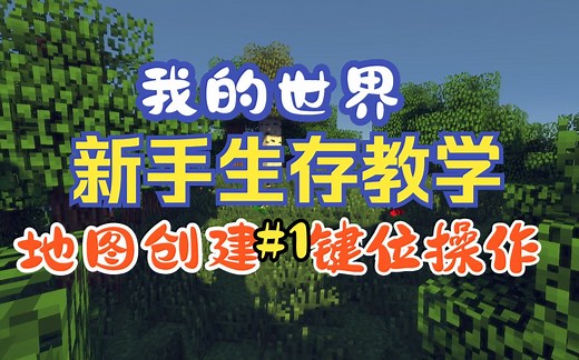 我的世界新手教程#1 地图创建和键位操作！