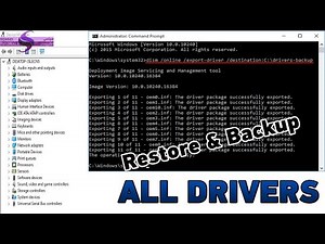 How to Backup And Restore Windows 10 Drivers Using CMD (Command Prompt) Fast And Easy