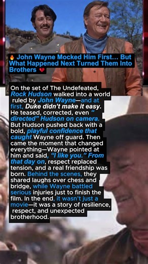 🔥 John Wayne Mocked Him First… But What Happened Next Turned Them Into Brothers 💔 #shorts