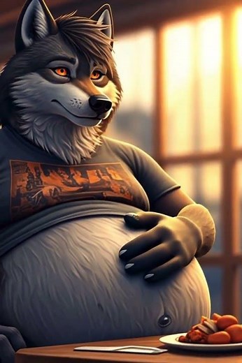 Wolf’s belly growling