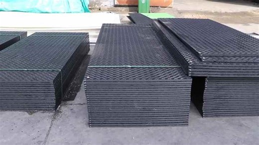 Temporary Road Heavy Equipment Eco-friendly 4x8 Ground Protection Hdpe Construction Mud Mat