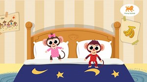 英语学习歌曲Five little monkeys