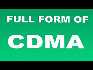 Full Form of CDMA | What is CDMA Full Form | CDMA Abbreviation