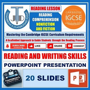Reading Comprehension | Non-Fiction & Fiction | IGCSE