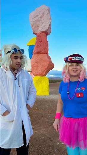 We Found These Giant Floating Rocks in the Desert 😲 | Las Vegas Shocked Us Seven Magic Mountains