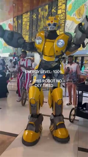 Transformer Mascot Brings High Energy to the Dance Floor