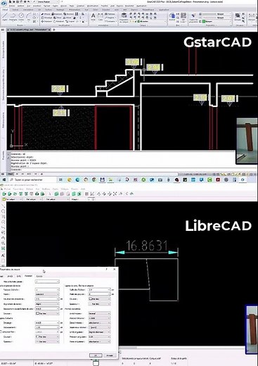 GstarCAD vs LibreCAD