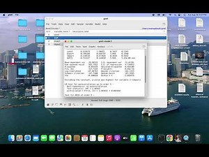 Dynamic model estimation using Gretl