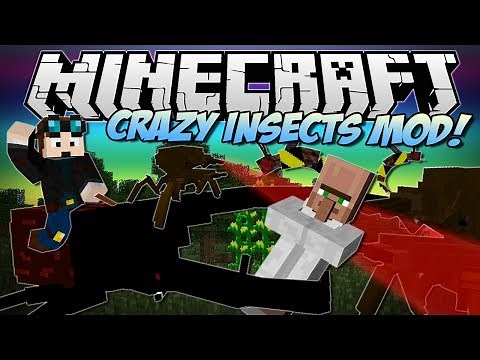 Minecraft | CRAZY INSECTS MOD! (Hercules Beetles, Praying Mantis & More!) | Mod Showcase