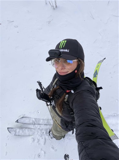 Skinning up sugarloaf mountain today, only made it halfway before the storm started. 🏂 #splitboard #salomon #mountains