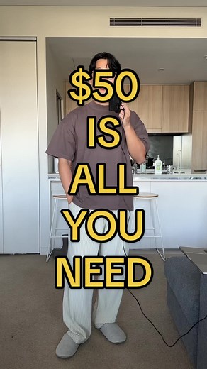 $50 IS ALL YOU NEED #uniqlo #sweatpants #croppedhoodie