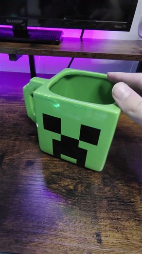The JDII Physicals Archive ~ Minecraft Creeper Sculpted Ceramic Mug