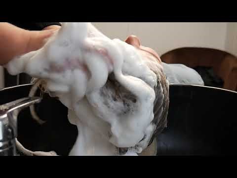 ASMR Hairwashing/Shampooing and brushing ***very relaxing***
