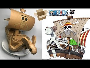 diy one piece going merry made out of cardbaord