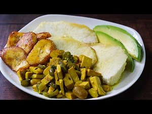 How To Oven Roast Breadfruit Easy And Clean Method || With Curry Tofu & Broad Beans