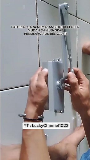 TUTORIAL CARA MEMASANG DOOR CLOSER MUDAH DAN LENGKAPPEMULA HARUS BELAJAR !!! #doorcloser #hydraulic