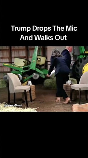 Trump Drops The Mic And Walks Out