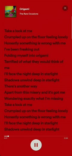 origami☆ #fyp #foryou 1 #parati #lyrics #viral #fypシ #therareoccasions #origami