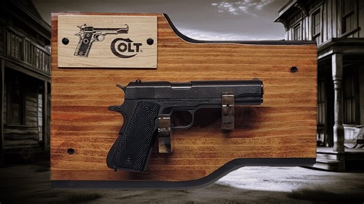 Rustic Knotty Pine 1911 Government Colt 45 Pistol Wall Mount Display Collectors Gift - Etsy
