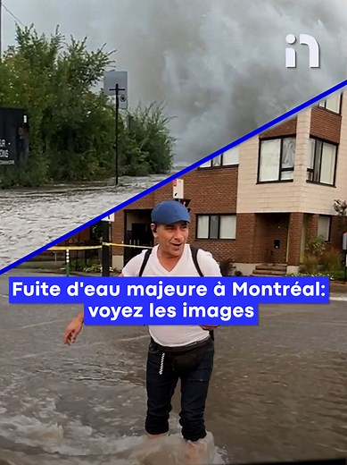 Impressionnant Geyser près du Pont Jacques-Cartier à Montréal