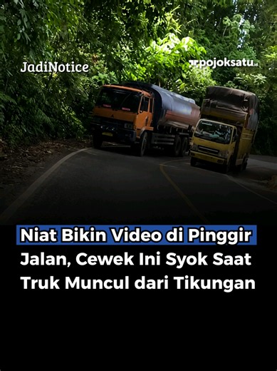 Sekelompok perempuan nyaris mengalami insiden saat membuat konten video di pinggir jalan. Momen menegangkan itu terekam kamera dan viral di media sosial setelah sebuah truk besar tiba tiba muncul dari arah depan saat melintasi tikungan dan diduga mengambil jalur. Peristiwa tersebut terjadi hanya beberapa detik setelah proses perekaman dimulai. Melihat truk melaju semakin dekat, mereka langsung menghentikan kendaraan dan menepi demi menghindari hal hal yang tidak diinginkan. Beruntung, rombongan 