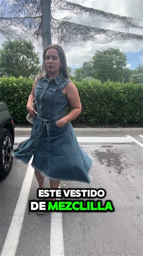 Si quieres un outfit cómodo, lindo y que combine con todo, este vestido de mezclilla te va a encantar 👗✨ #VestidoDeMezclilla #ModaMujer #OutfitDelDia #DiaDeLasMadres #Ofertas