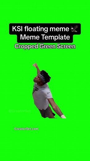 KSI floating meme Green Screen Meme Template - Cropped Green Screen of JJ Olatunji (@KSI) floating/flying/levitating in the “KSI VS THE SIDEMEN” YouTube video #ksifloatingmeme #greenscreen #ksifloating #ksi #memetemplate #ksiflyingmeme #comedy #foryoupage #fyp #ksivsthesidemen #jjolatunji #ksireddit #ksireacts #dankmemes #greenscreenmemetemplate