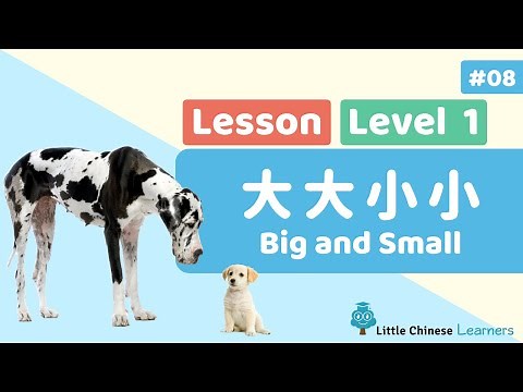 Chinese for Kids - Big and Small 大大小小 | Beginner Lesson A8 | Little Chinese Learners