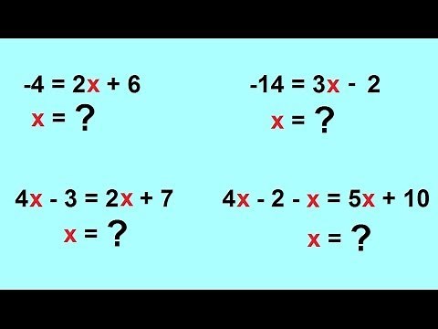 Algebra - Solving Linear Equations With One Variable - (1 of 6)