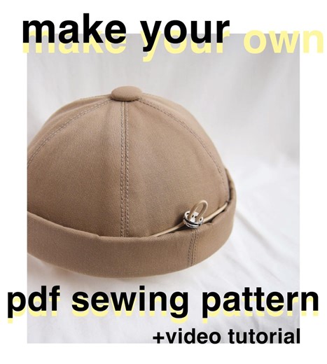 Roll Cap / Docker Cap SEWING PATTERN- Beginner Friendly - Etsy