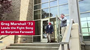 Greg Marshall '73 doesn't skip a beat in showing his love of Prep. Hear Mr. Marshall lead the fight song at a surprise farewell assembly to honor his 42 years of service! Make a gift to the Fairfield Prep Fund to support all of our dedicated faculty and staff like Mr. Marshall. Give today: www.fairfieldprep.org/give. #ForTheLoveOfPrep #AMDG | Fairfield Prep
