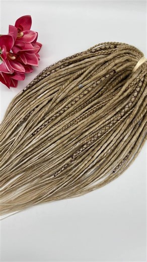Handmade Mix Blonde Dreadlock Extensions: DE & SE Synthetic Dreads - Etsy