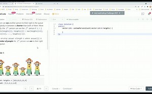 【LeetCode】1944. Number of Visible People in a Queue