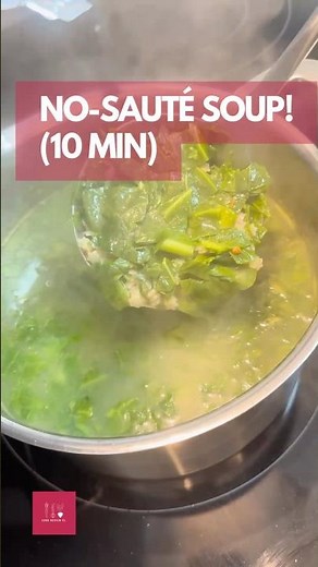 10-Min Swiss Chard Pasta Soup 🍲✨ NO Sauté | Vegan + GF (No Onion/Garlic) #vegetariansoup