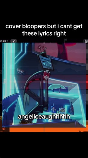 huh i think like a few people found the other one funny idk tho but have another one also i covered hazbin guarantee on vacation.. and i dont feel like posting it anymore so just have the mess ups :D #hazbinhotel #funny #cover #bloopers #singing