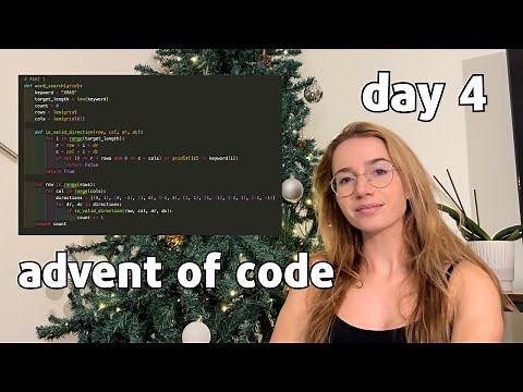 ADVENT OF CODE 2024 | Day 4 *realistic* Grid Traversal Algorithm | Jackie's Solution