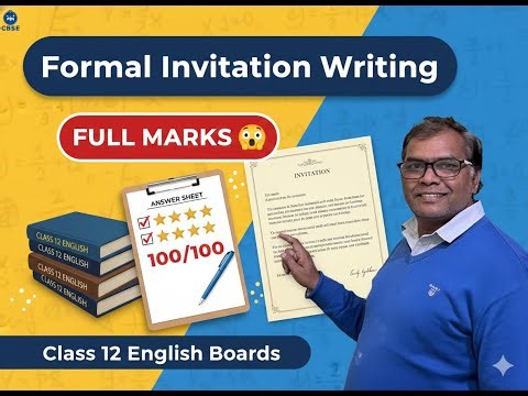 Formal Invitation Writing jo Boards me FULL MARKS dilaye 😳 | Class 12 English