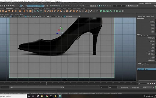 Maya从入门到精通--46 高跟鞋建模