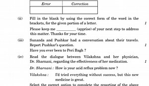 \begin{tabular} { | l | l | } \hline Error & Correction \\\hl... | Filo