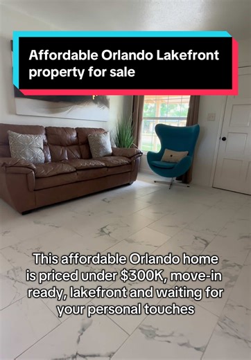 Affordable Lakefront Home in Orlando Under $300K