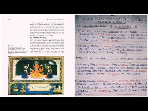 Class 12th history Unit 3: Social Histories: using the Mahabharata