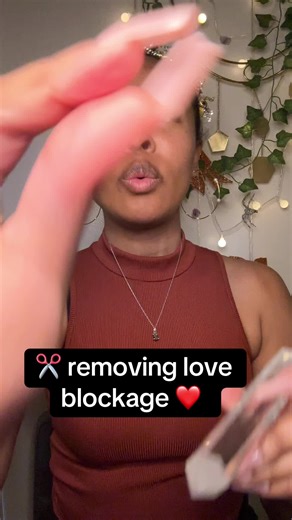 ✂️ removing love blockage ❤️ #asmr #reiki #energyhealing #protection #love
