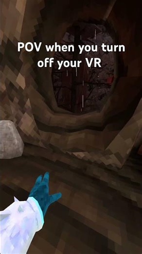 POV when you turn off your VR ￼￼ #gorillatag #vr