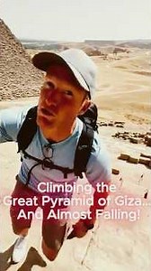 Climbing the Great Pyramid of Giza… And Almost Falling! | 360 Vision #PyramidClimb #ExtremeAdventure