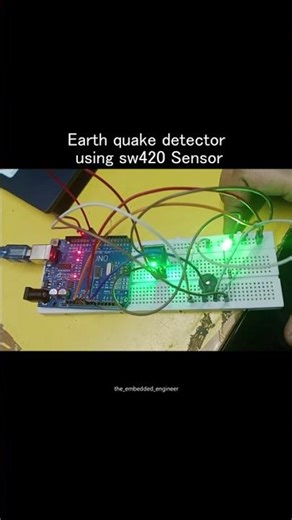 Earthquake Detection Using SW-420 and Arduino
