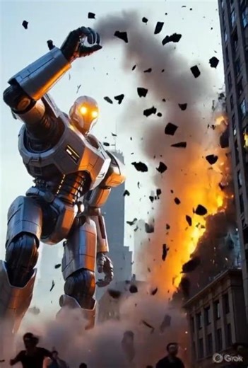 Green man vs Mars Robot#hulk #laughing #robot #laughing